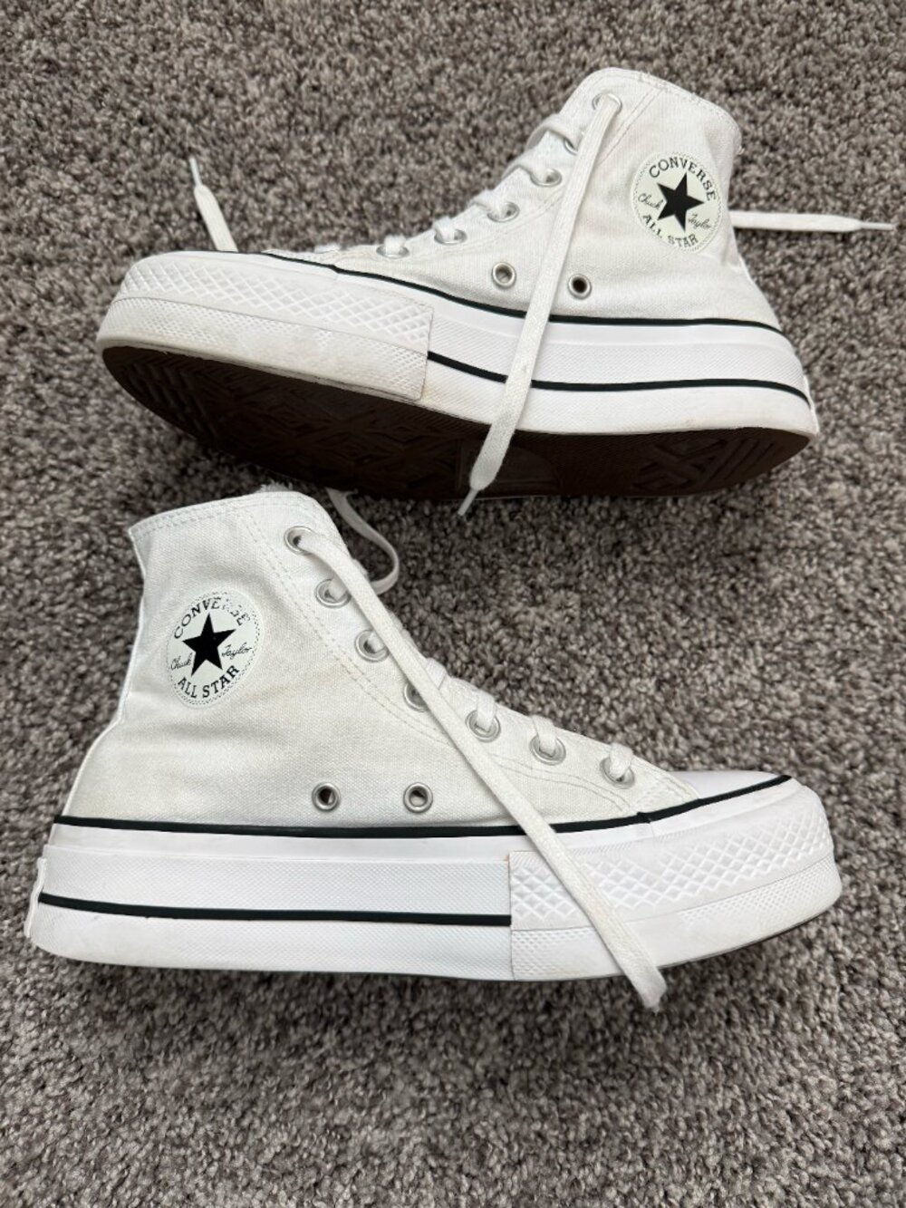 Converse Chuck Taylor All Star Lift Platform High Top White Women's 6